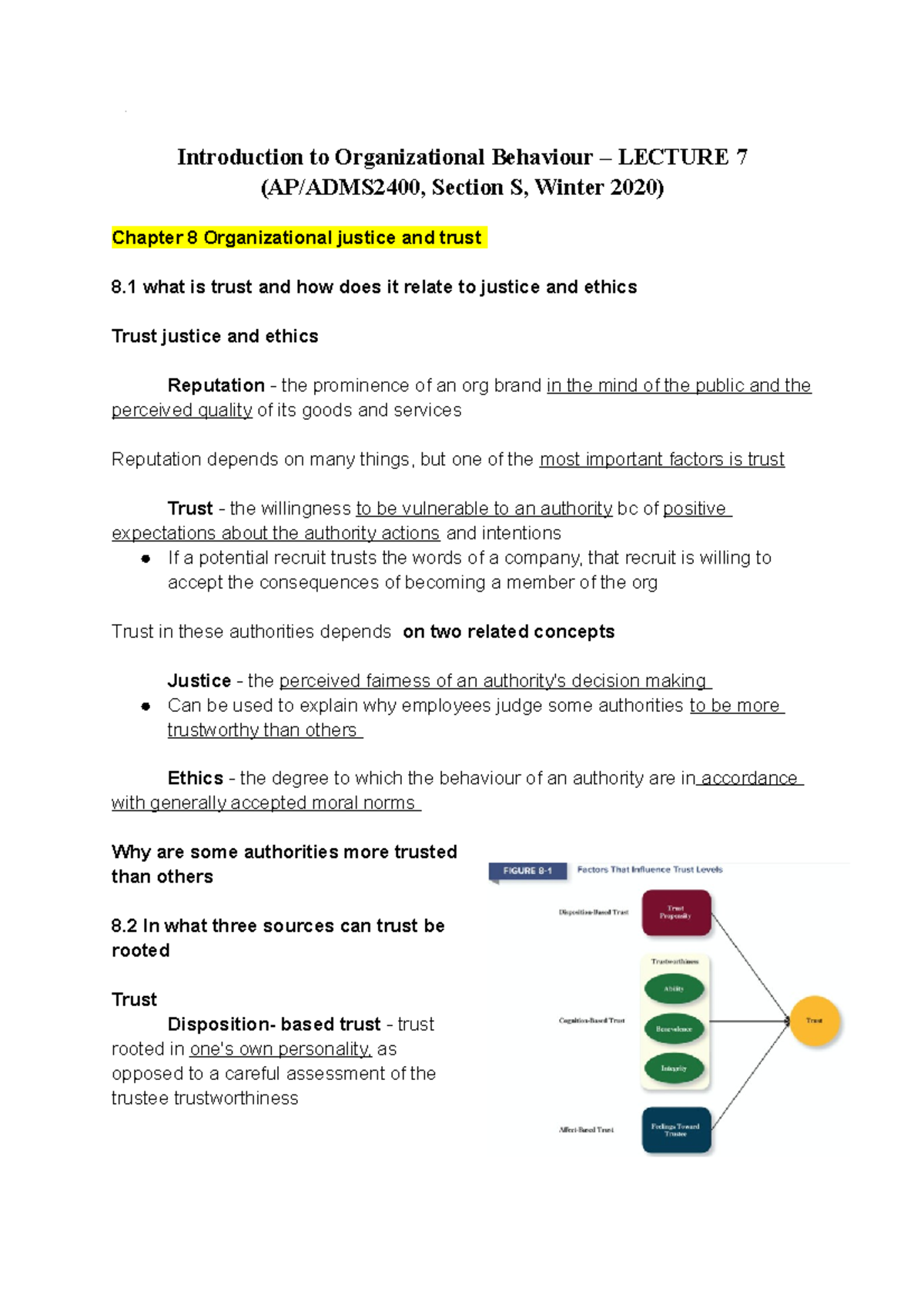 ADMS 2400 Lecture 7 finished - Introduction to Organizational Behaviour ...