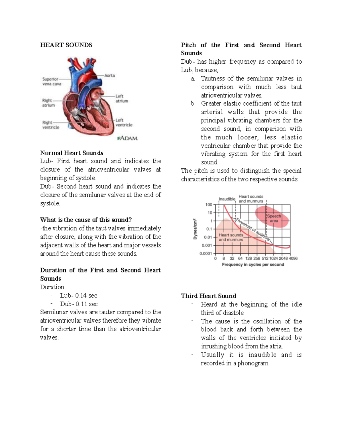 Physiology Heart- Sounds and Valvular Lesions - HEART SOUNDS Normal ...