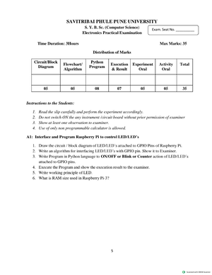 Bsc (computer Science) - ELEC61 - SPPU - Studocu