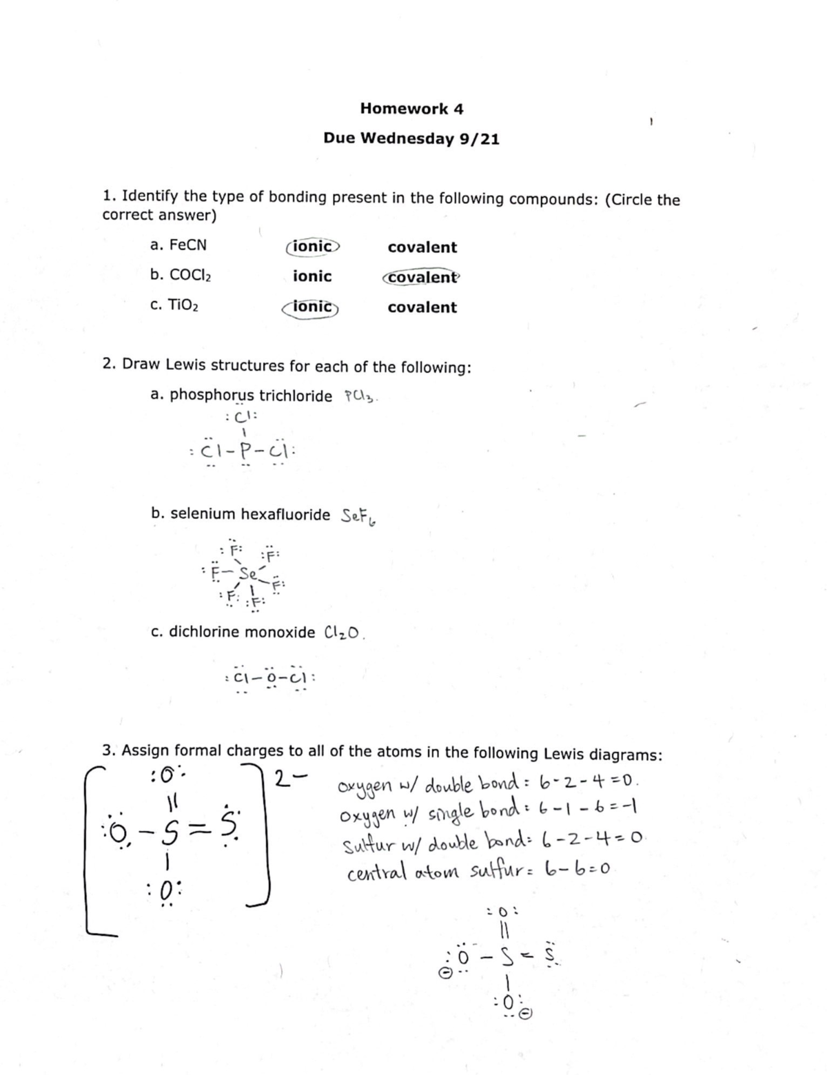 Chem HW4 - Chem HW4 - CHEM105aLg - Studocu