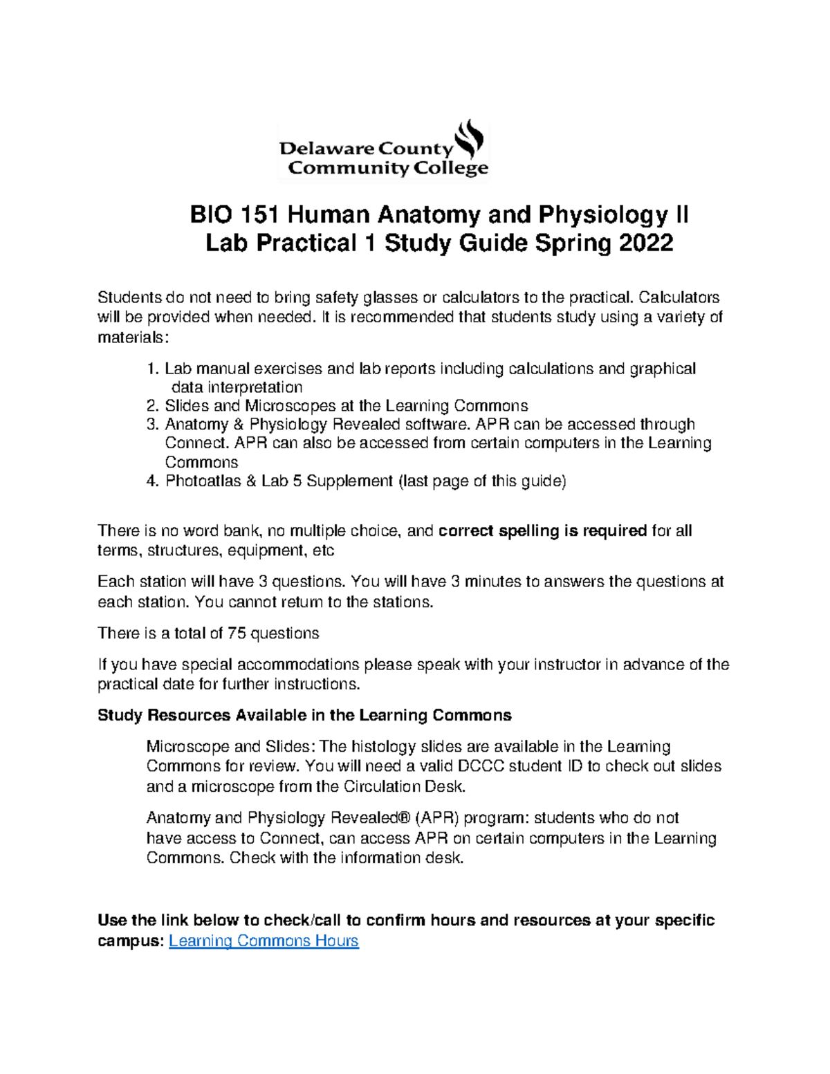 Lab Practical 1 Anatomy And Physiology 2 BIO151+Lab+Practical+1+Study+Guide - BIO 151 Human Anatomy and