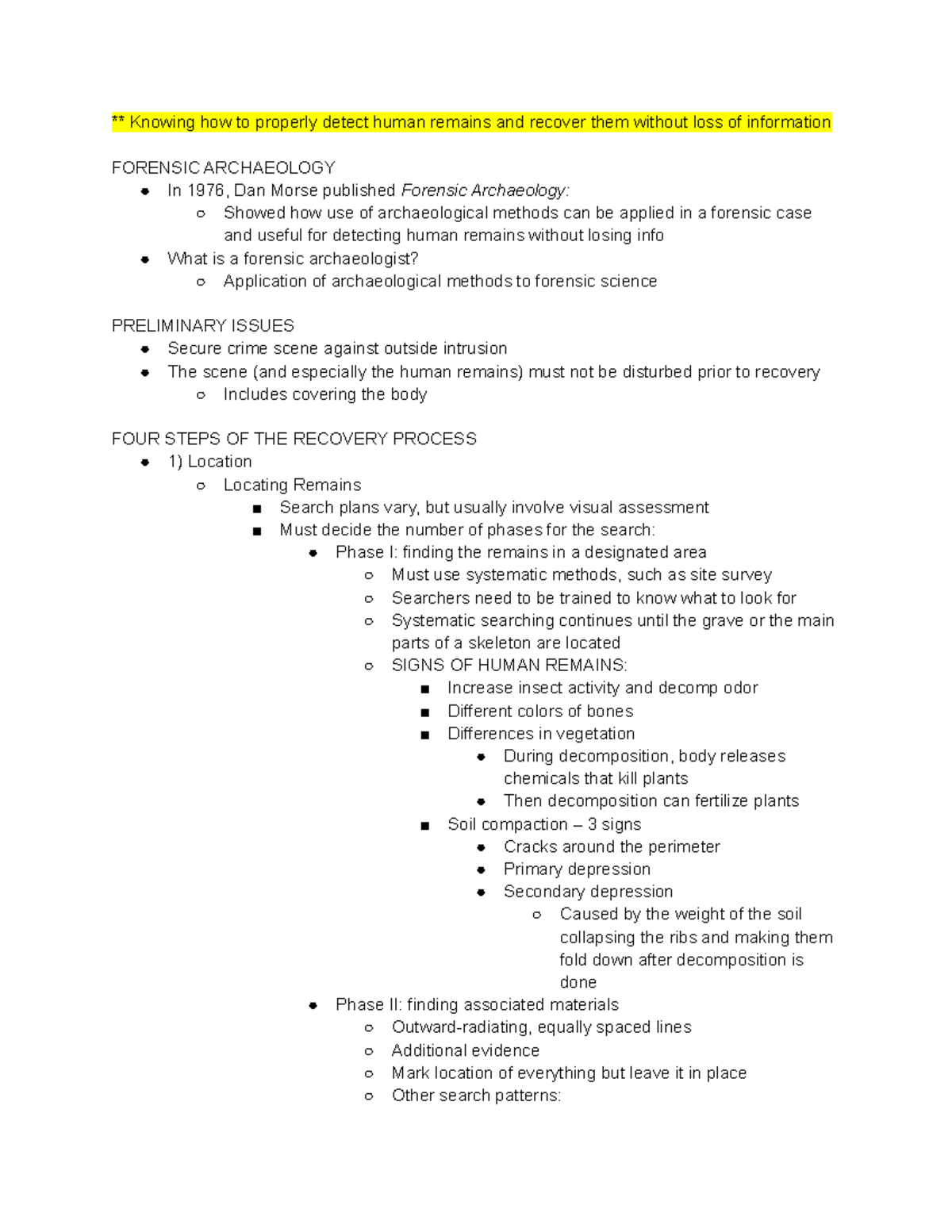 Recovery Scene Methods - ** Knowing How To Properly Detect Human ...