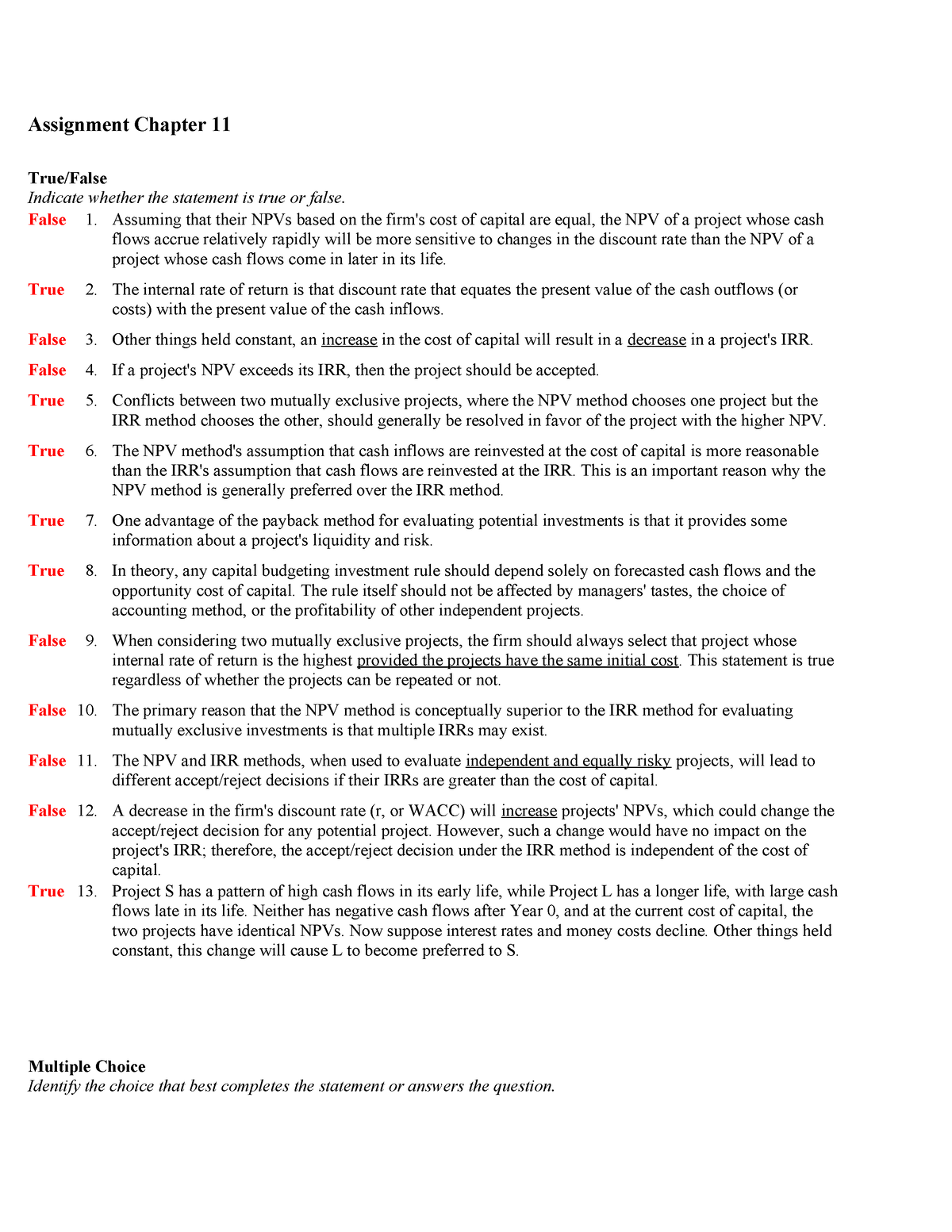 assignment chapter 11 fill in the blank quiz