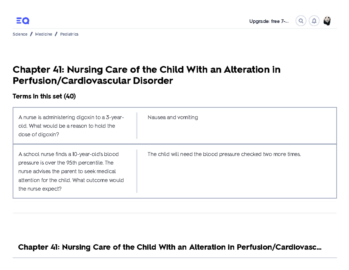 Chapter 41 Nursing Care Of The Child With An Alteration In Perfusion ...