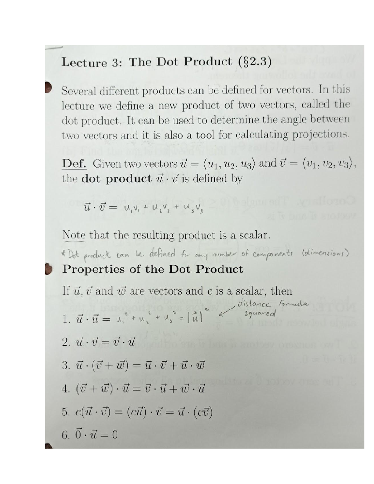 Lecture 3 Notes MAC 2313 - MAC 2313 - Studocu
