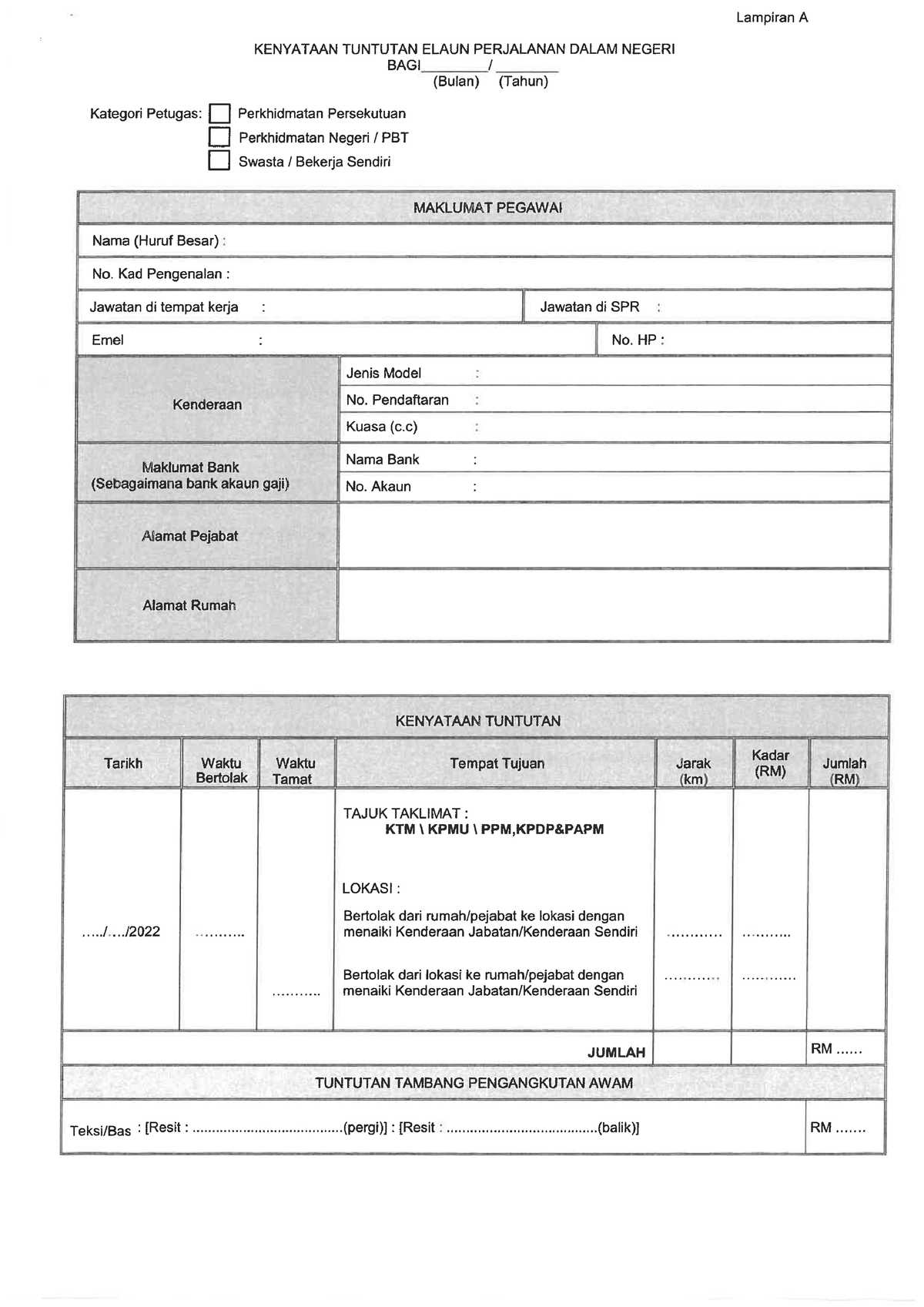 Tuntutan Perjalanan - RHRHR - Hydraulic and Mechanics of Materials ...