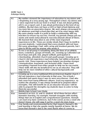 KPM3 Task 2 - KPM3 Task 2 - Antanya Hardy KPM3 Task 2 A1 As shown in ...