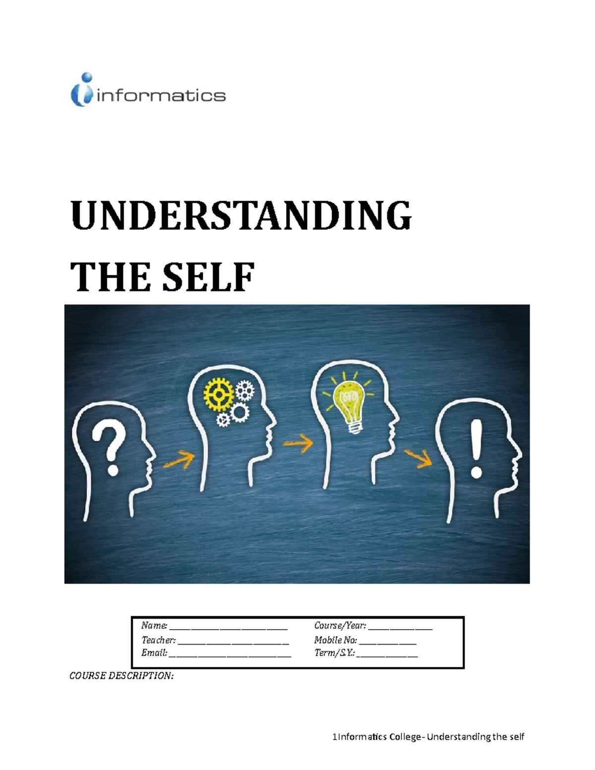 Understanding-THE-SELF - UNDERSTANDING THE SELF Name ...