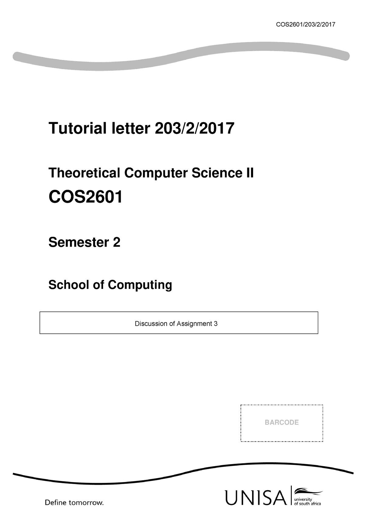 cos2601 assignment 3 solutions