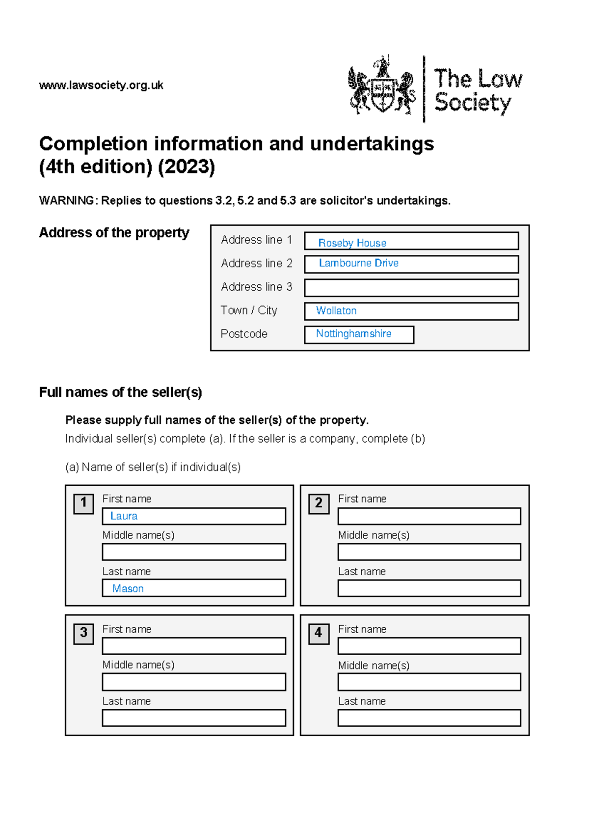 Real Estate Prepare 5a Task 2 - TA13 - lawsociety.org Completion ...