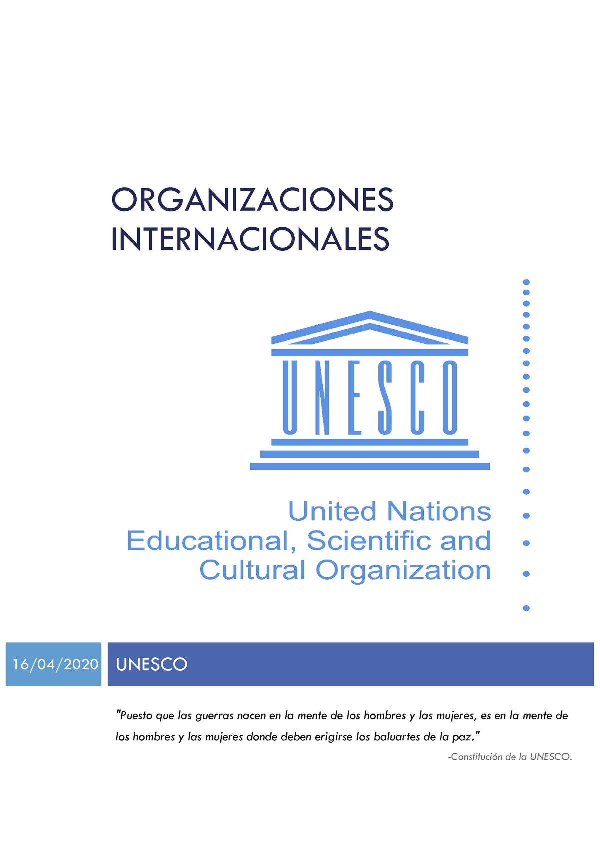 Unesco Estructura Y Funciones Studocu