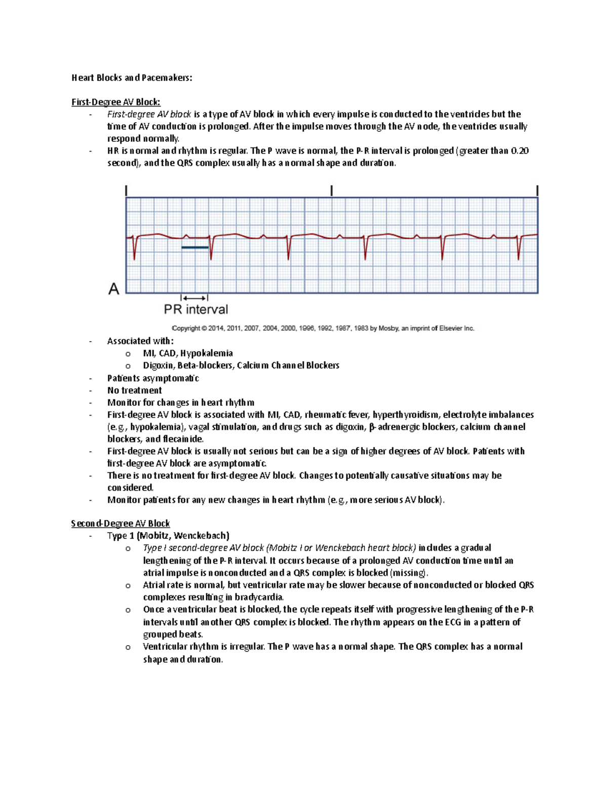 Heart Blocks and Pacemakers: AV Block - Studocu