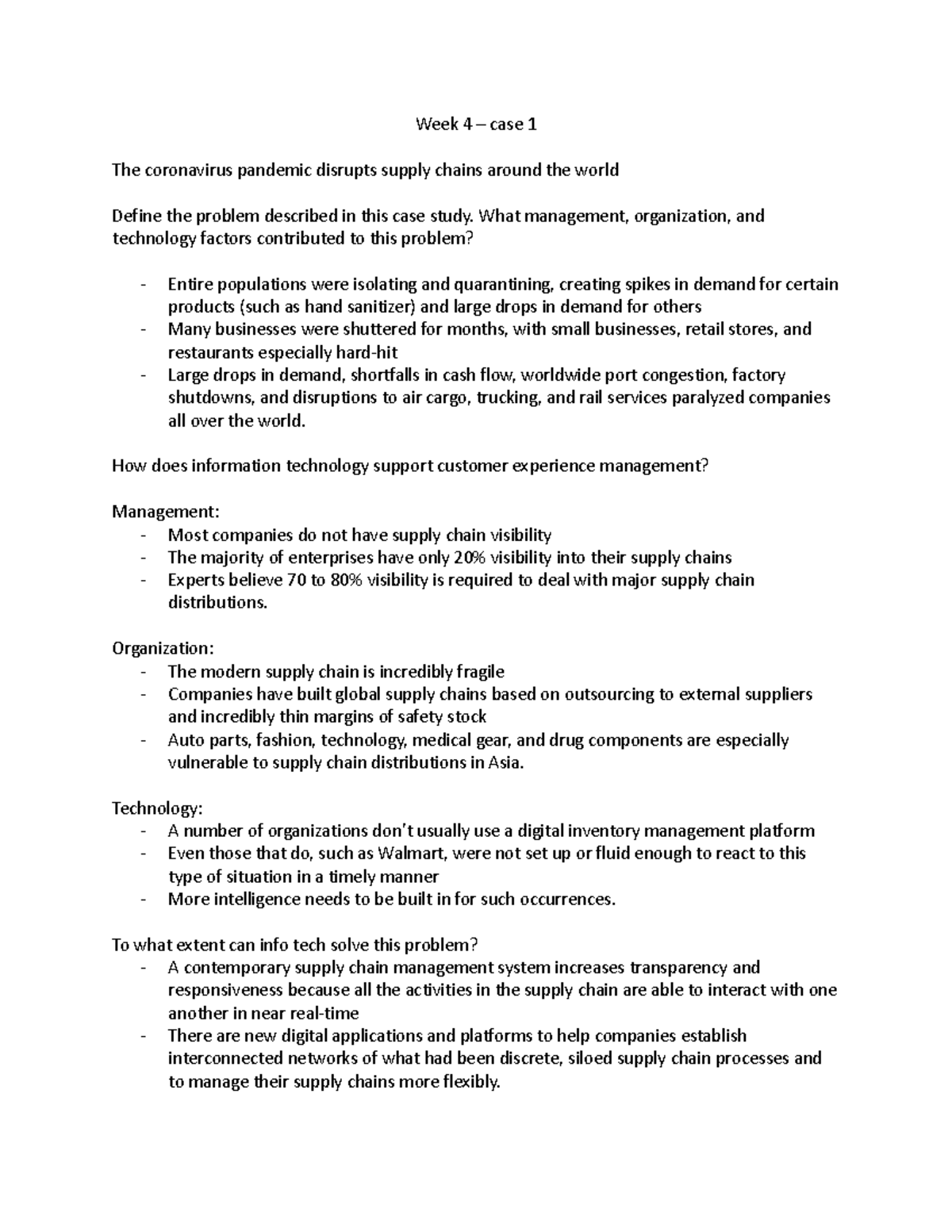 Week 4 – case 1 - lecture notes 2ka3 mcmaster university - Week 4 ...