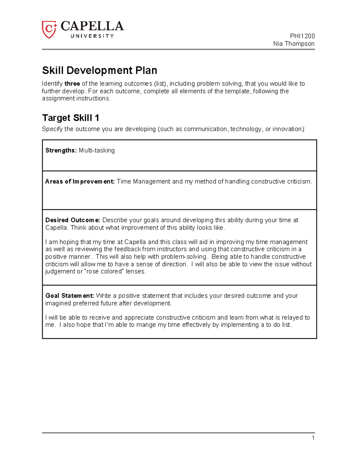 PHI-FPX1200 Thompson Nia Assessment 3-1 - Nia Thompson Skill ...