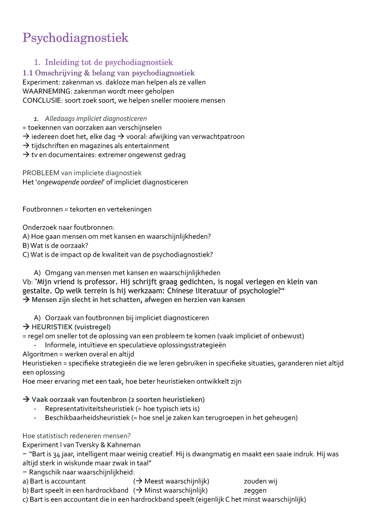 Psychodiagnostiek - Samenvatting Verpleegkunde Van Fundamenten 1 ...