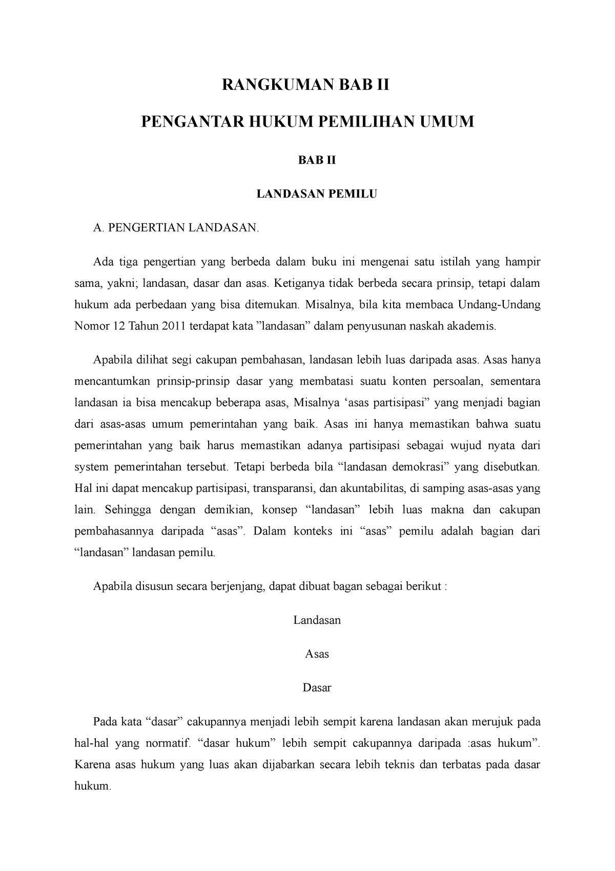 Rangkuman BAB II - Ada Tiga Pengertian Yang Berbeda Dalam Buku Ini ...