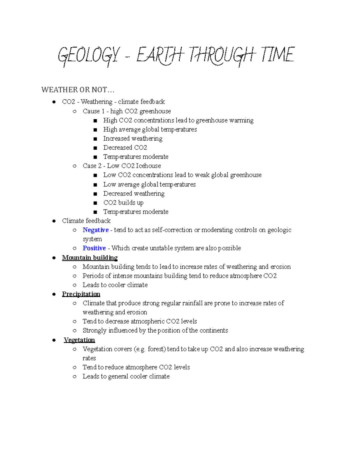 Weather OR NOT - Vignette - GEOLOGY - EARTH THROUGH TIME WEATHER OR NOT ...