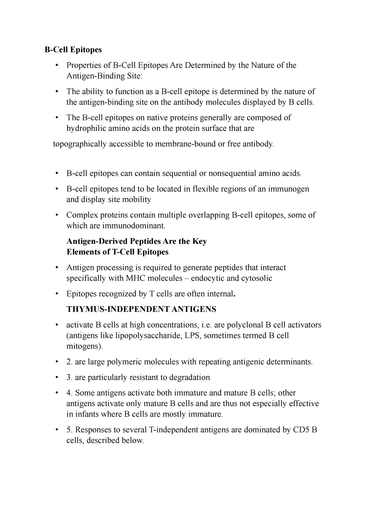 B Cell Epitopes - THYMUS-INDEPENDENT ANTIGENS, Hapten-carrier Effect ...