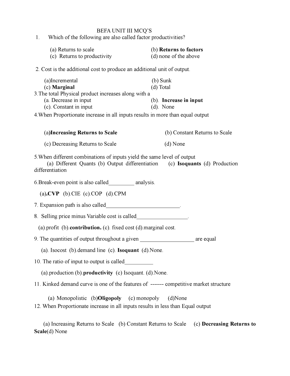 Befa Unit Iii Mcqs Befa Unit Mcqs Befa Unit Iii Mcqs Which Of