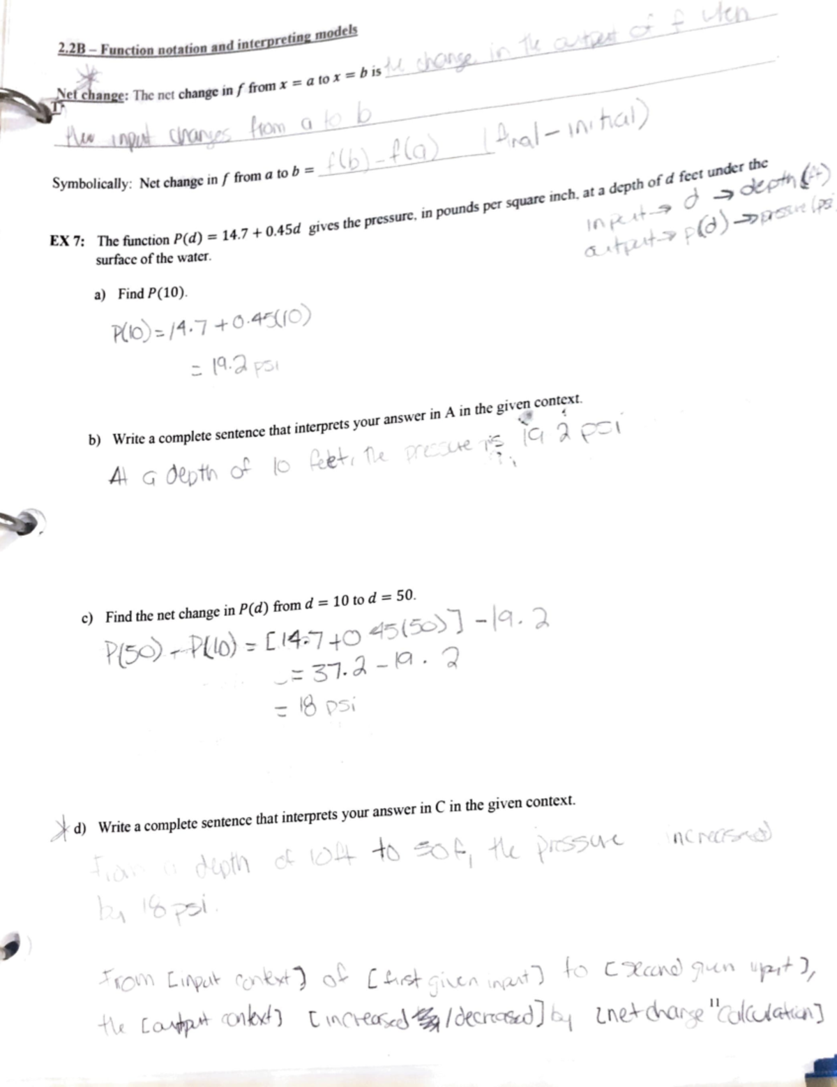 2.2B Function Notation cont - 2 • 28 - F n .ron no1Iuon . 1n d ,·n•c ...