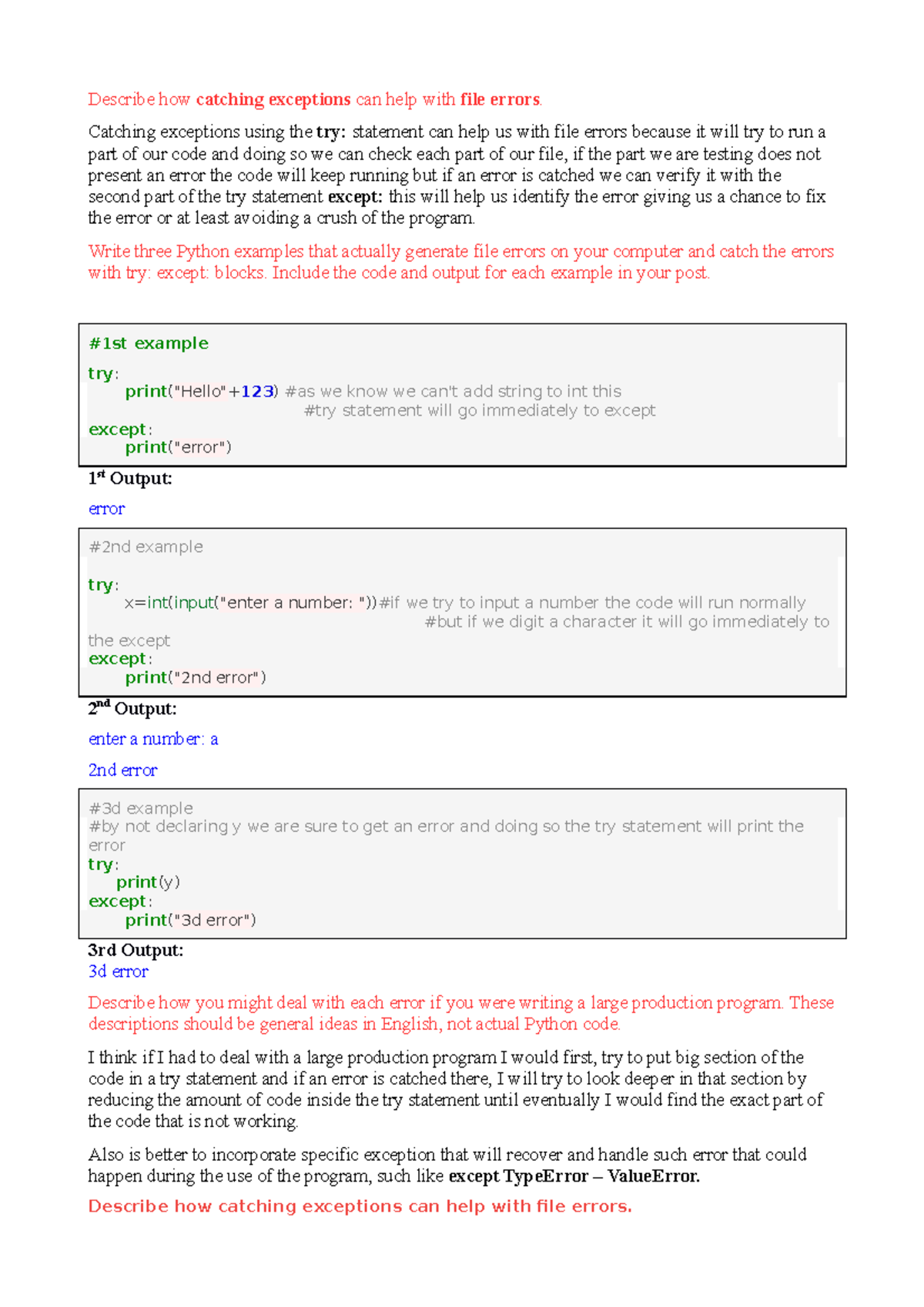 Learn How to Handle Exceptions in Python with Examples