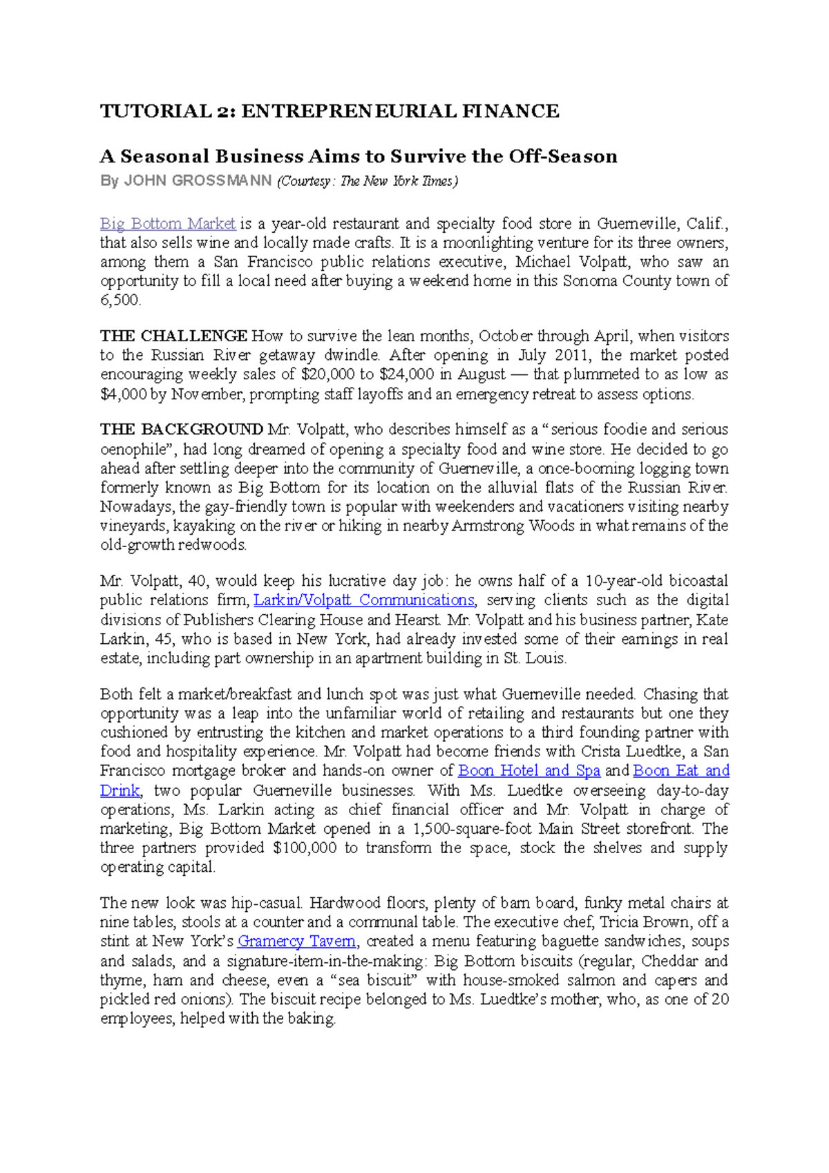 1920 Tutorial 02 ForecastingSeasonal TUTORIAL 2 ENTREPRENEURIAL