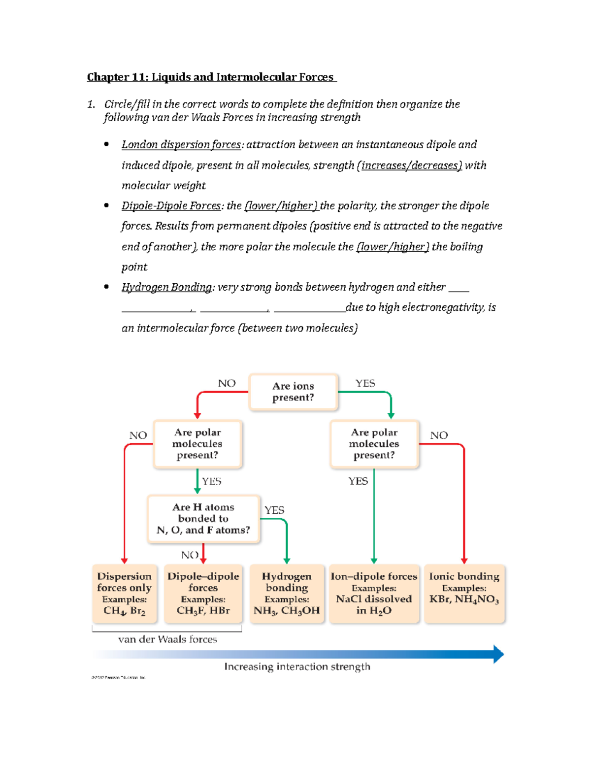 Ch 11 Liquids And Intermolecular Forces Chapter 11 Liquids And Intermolecular Studocu