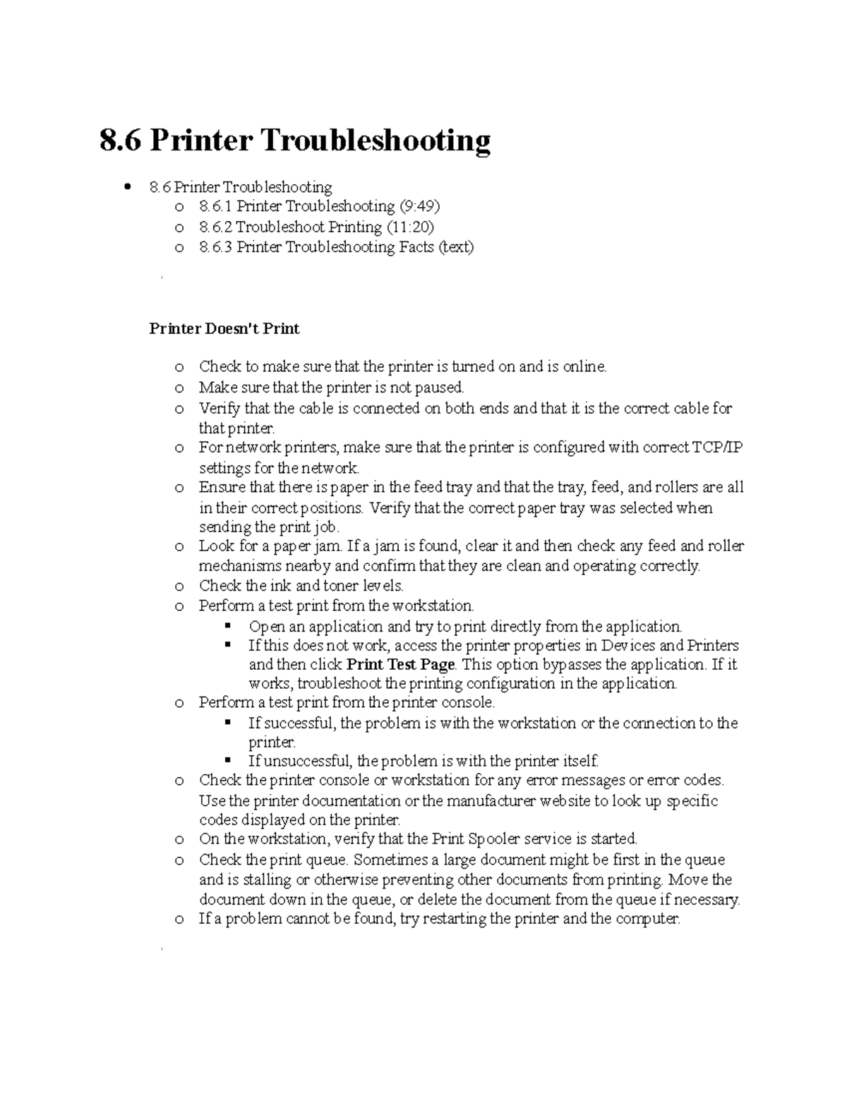 8.6 Printer Troubleshooting - IT-202 - SNHU - Studocu