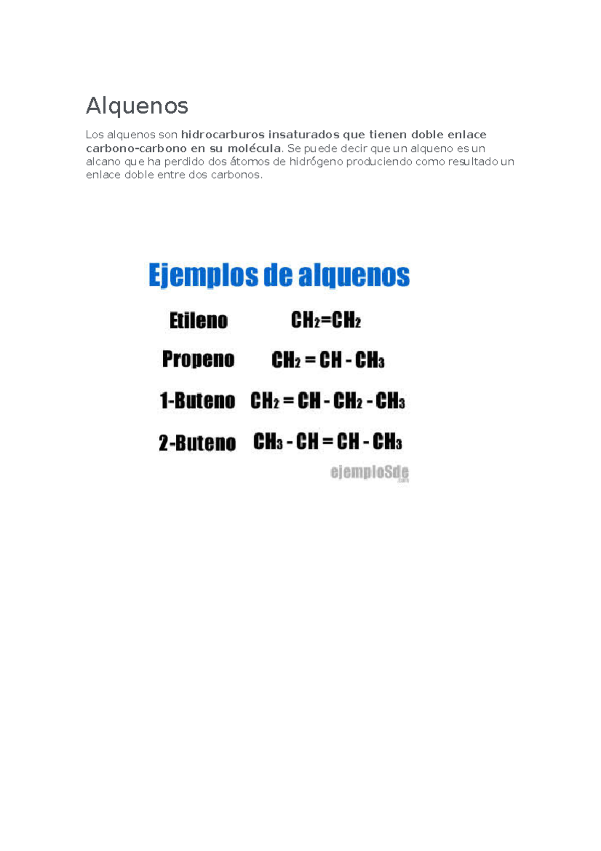 Exposición Alquenos - algo bien - Alquenos Los alquenos son ...
