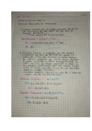 Matematica financiera - Apropiación De Ejercicios Prácticos De ...