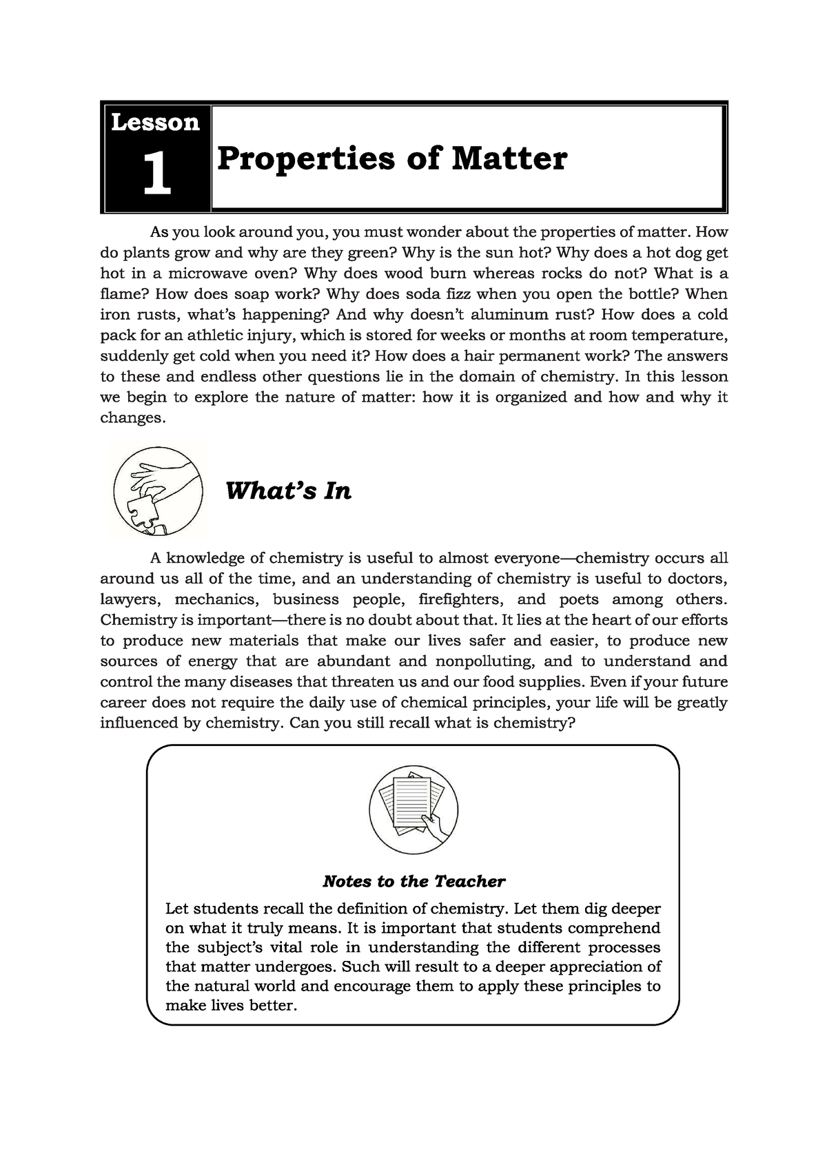 GEN CHEM - Chapter 1 - MATTER - General Chemistry - Studocu