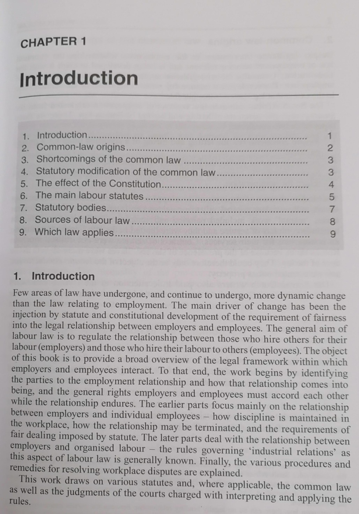 labour law 2 assignment topics