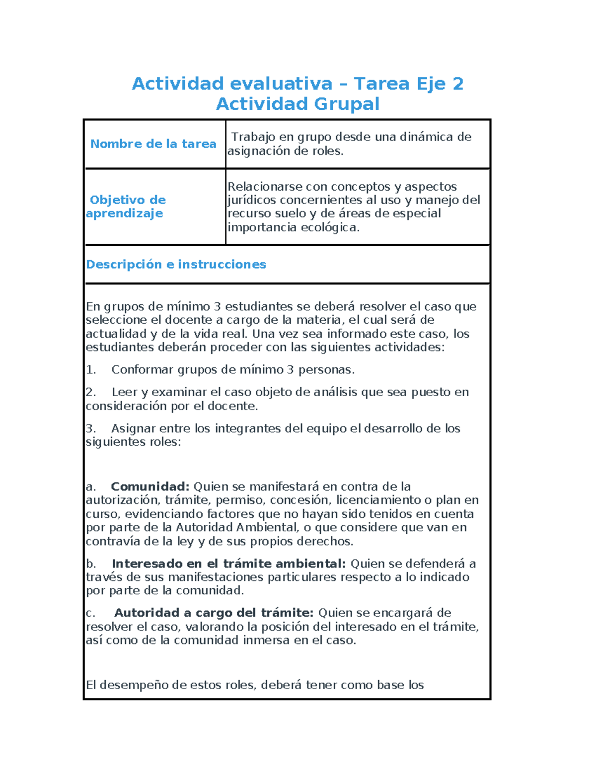Actividad evaluativa Eje 2 - Actividad evaluativa – Tarea Eje 2 ...