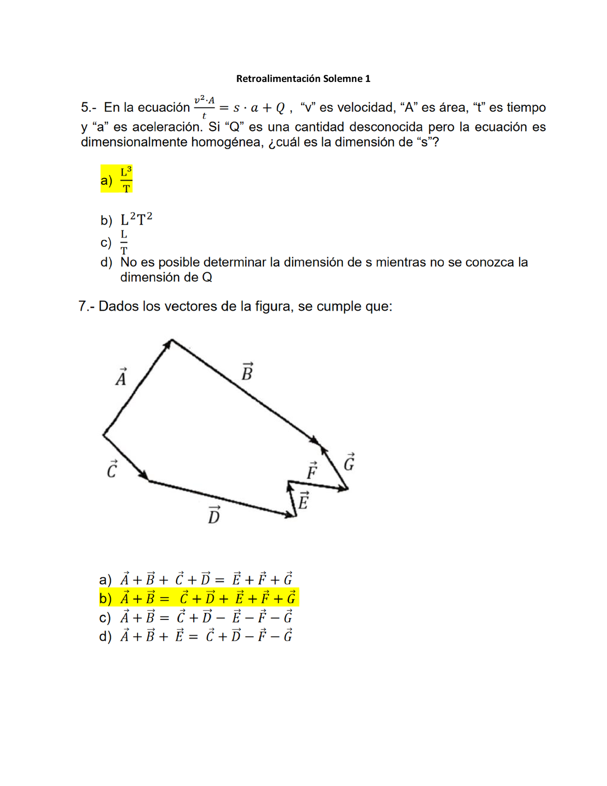 Retroalimentación Solemne 1 CFIS310 - Física - Retroalimentación ...