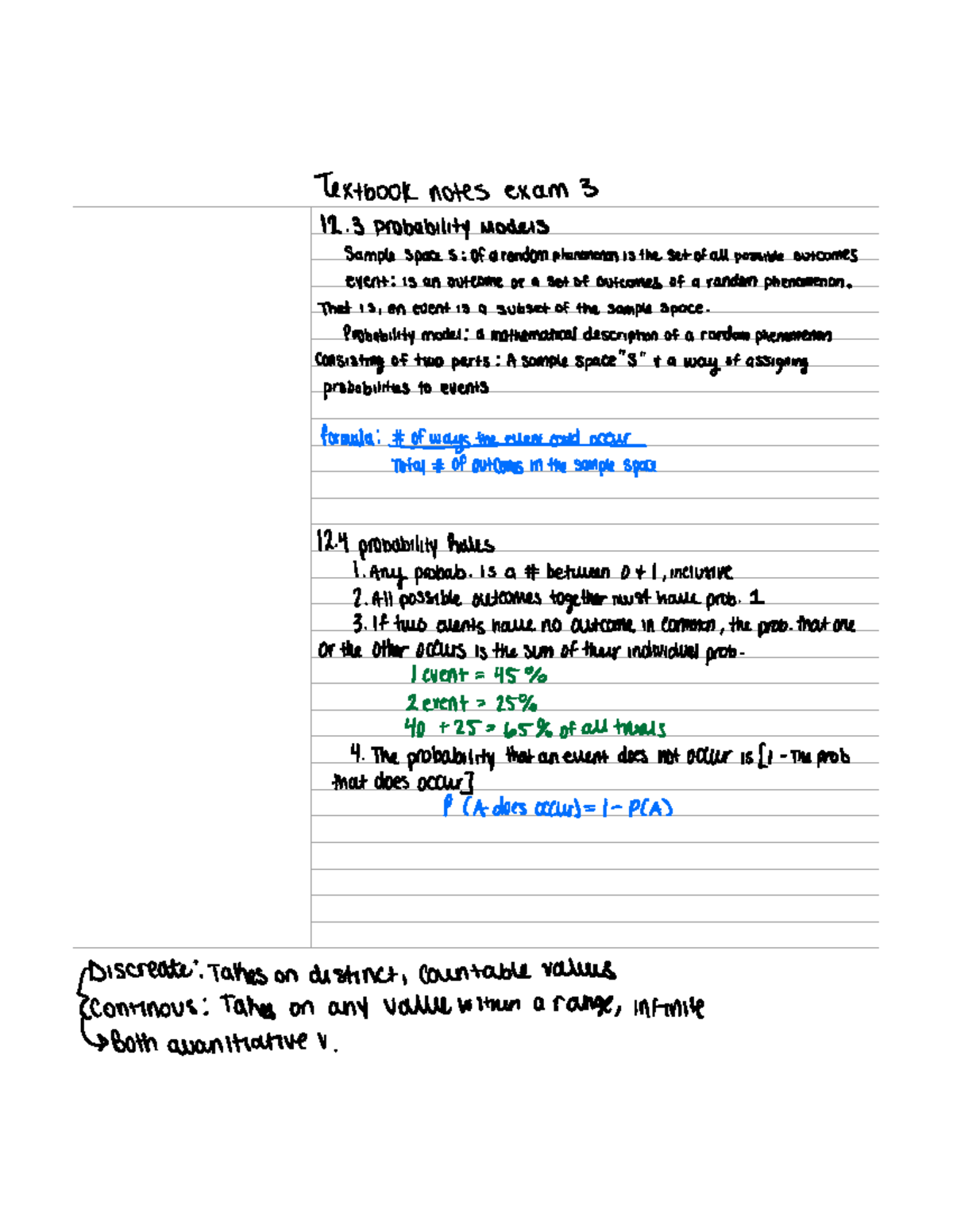 Textbook notes exam 3 - Exam summary - Textbook notes exam 3 12 3 ...