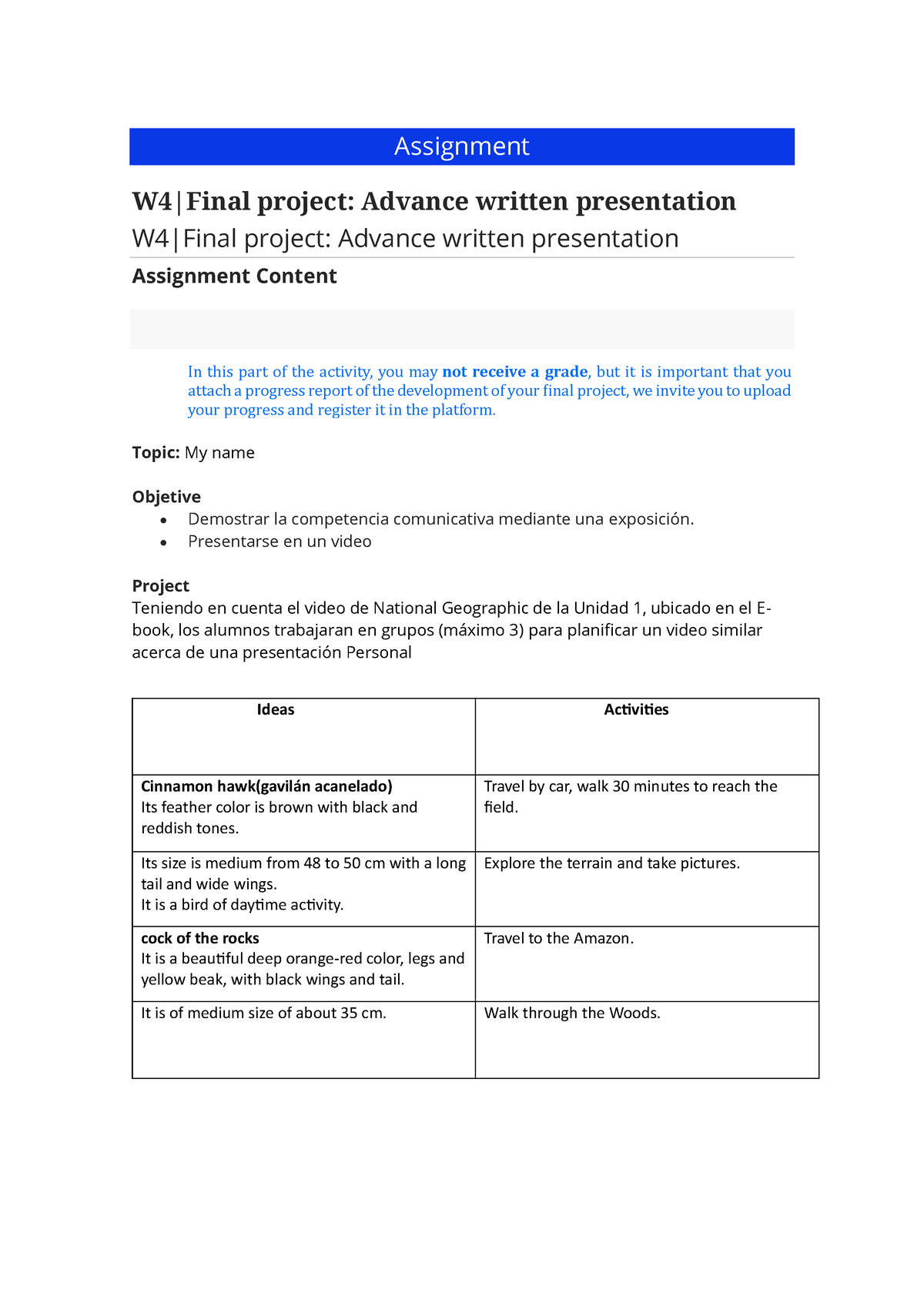 Trabajo Inglés 004p - Assignment W4|Final Project: Advance Written ...