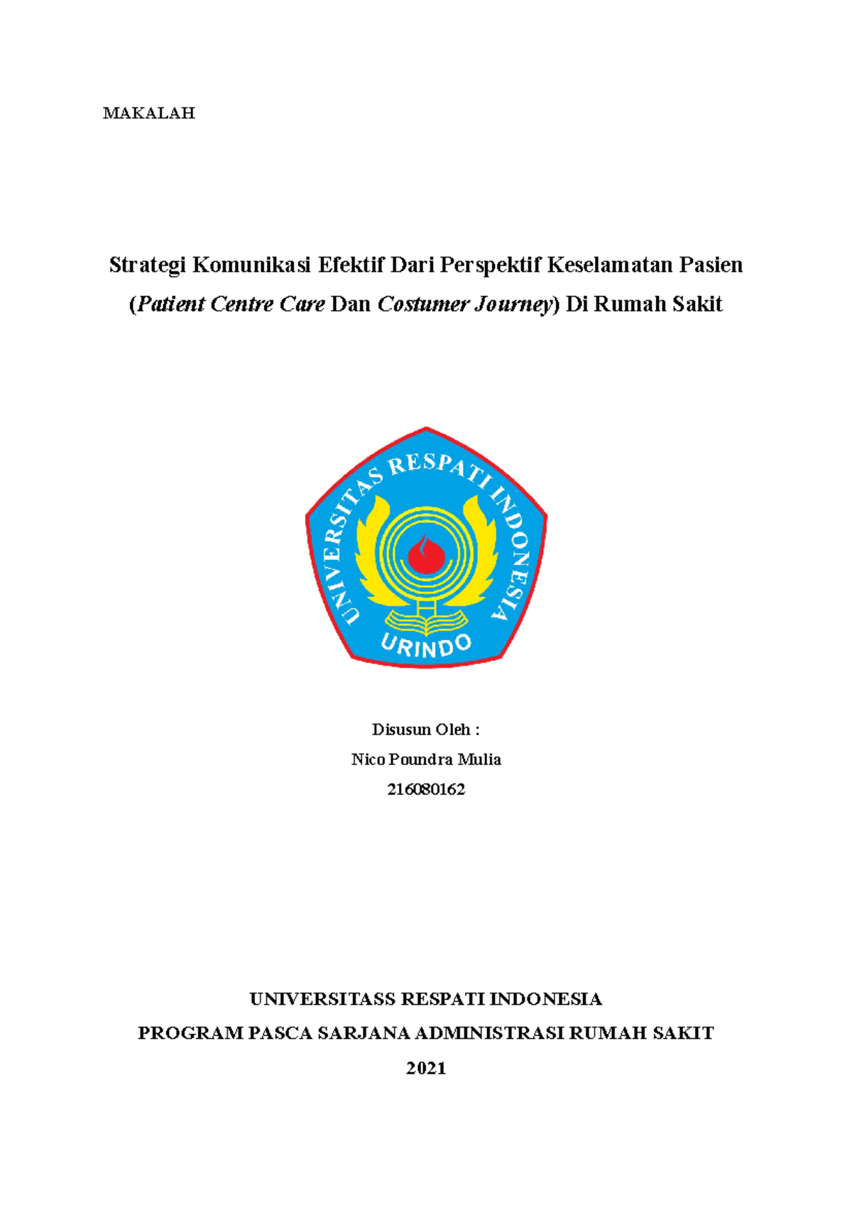 Strategi Komunikasi Efektif - MAKALAH Strategi Komunikasi Efektif Dari ...