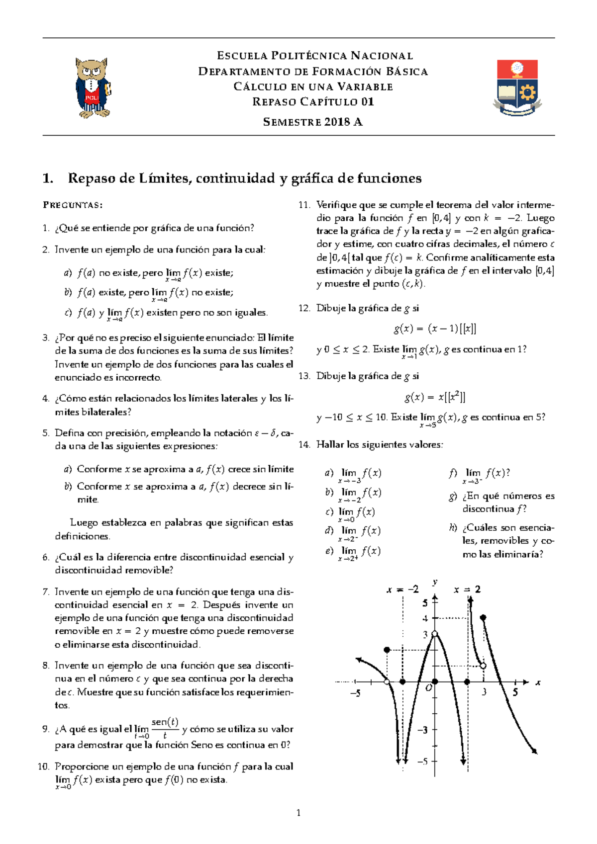 Ejercicios Prácticos - E SCUELA P N ACIONAL D EPARTAMENTO DE F B C EN ...