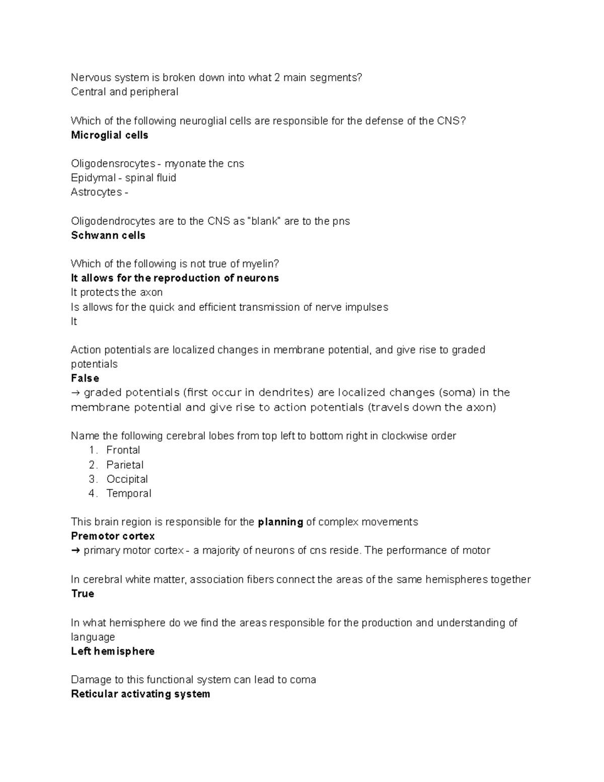 Nervous system quiz kahoot Nervous system is broken down into what 2