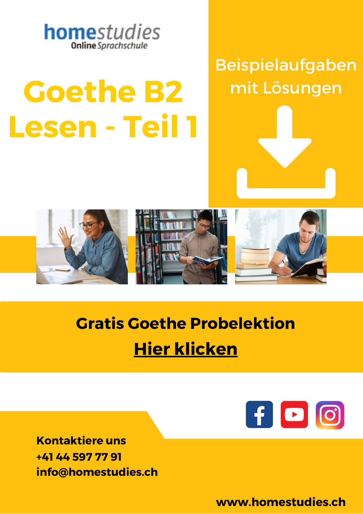 Goethe B2 Lesen Teil 1 - Goethe B Lesen - Teil 1 Gratis Goethe ...