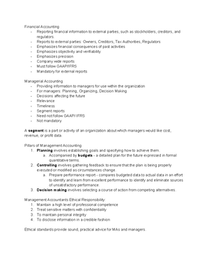Cosman 2 - Cost Management Notes - COSMAN 2 Management Accounting - The ...