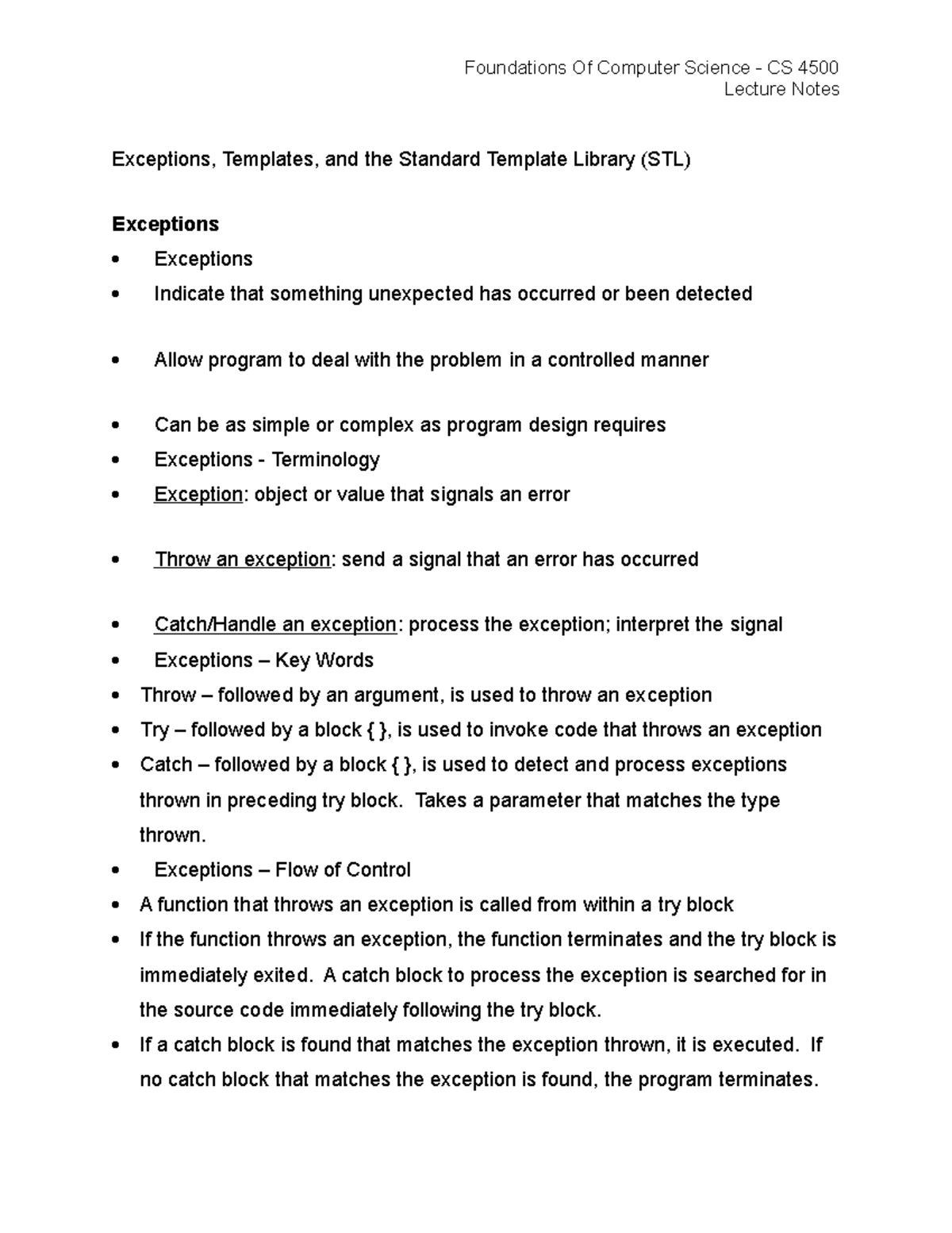 2021-Foundations Of Computer Science- CS 4500-Lecture Notes-16A ...