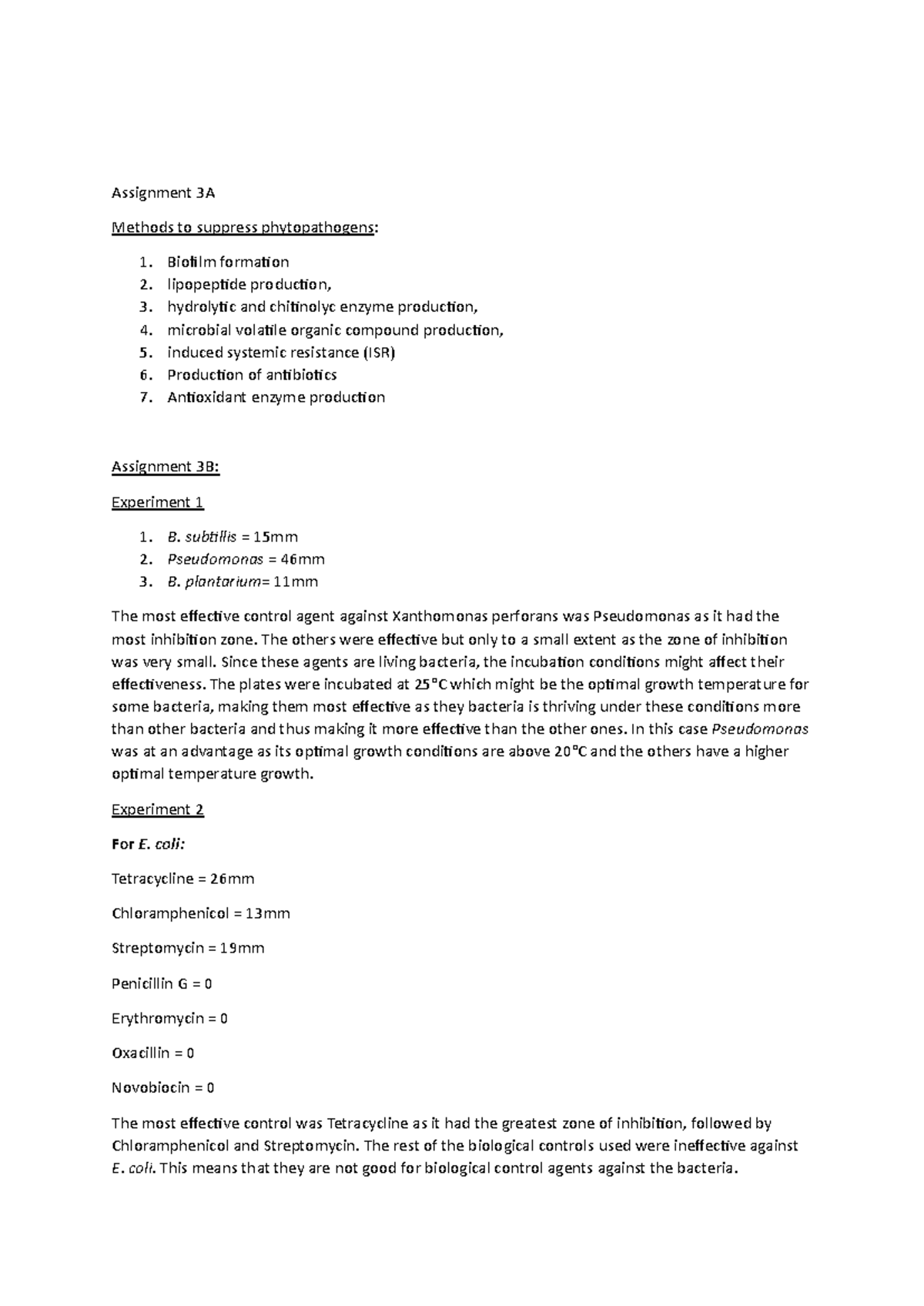 Assignment 3 - Modukanele T 22635760 Assignment 3A Methods to suppress ...