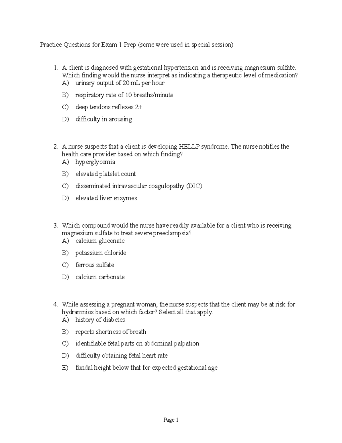 Exam 1 Practice Questions-with Correct Responses (spring 2021 ...