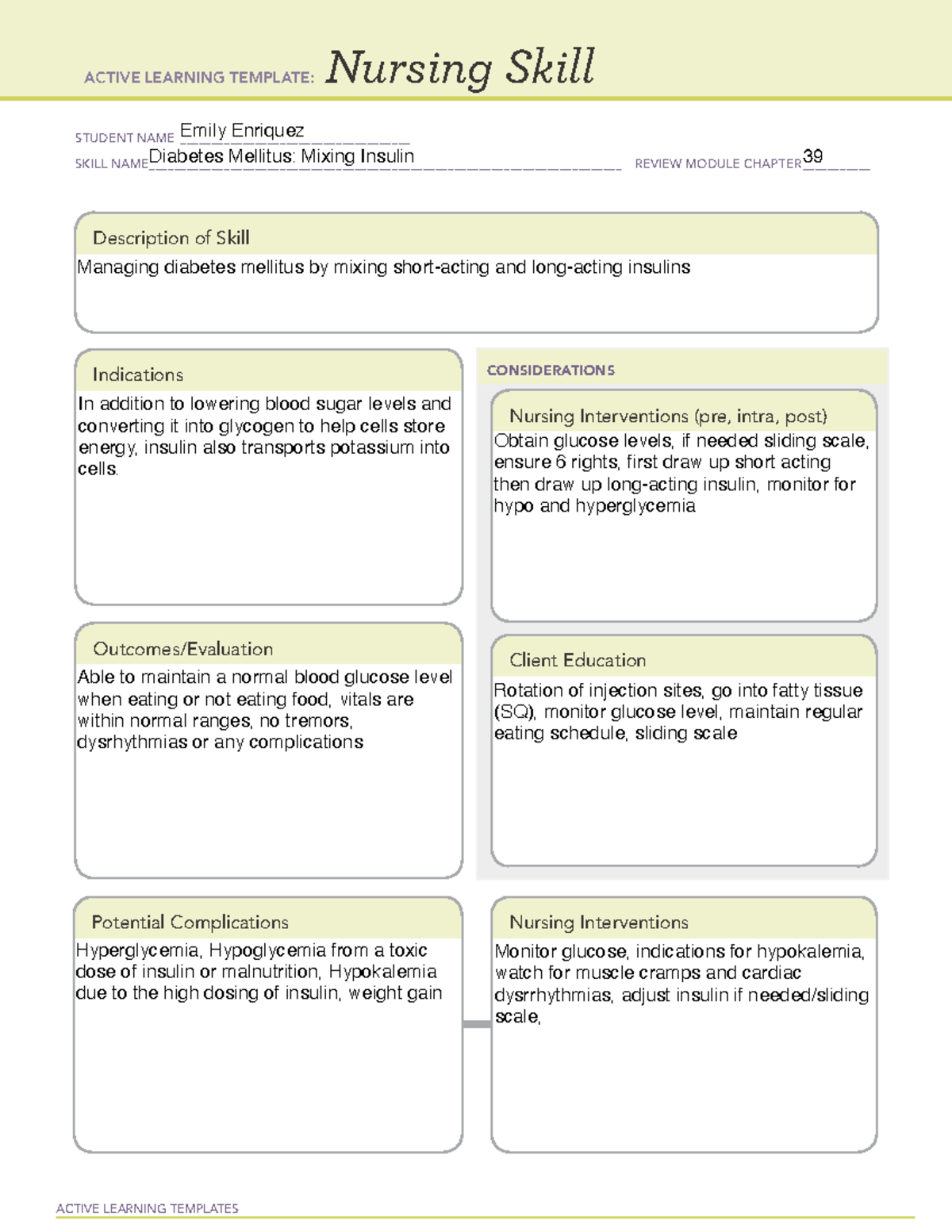 Nursing Skill Diabetes Mellitus Mixing Insulin-1 - ACTIVE LEARNING ...