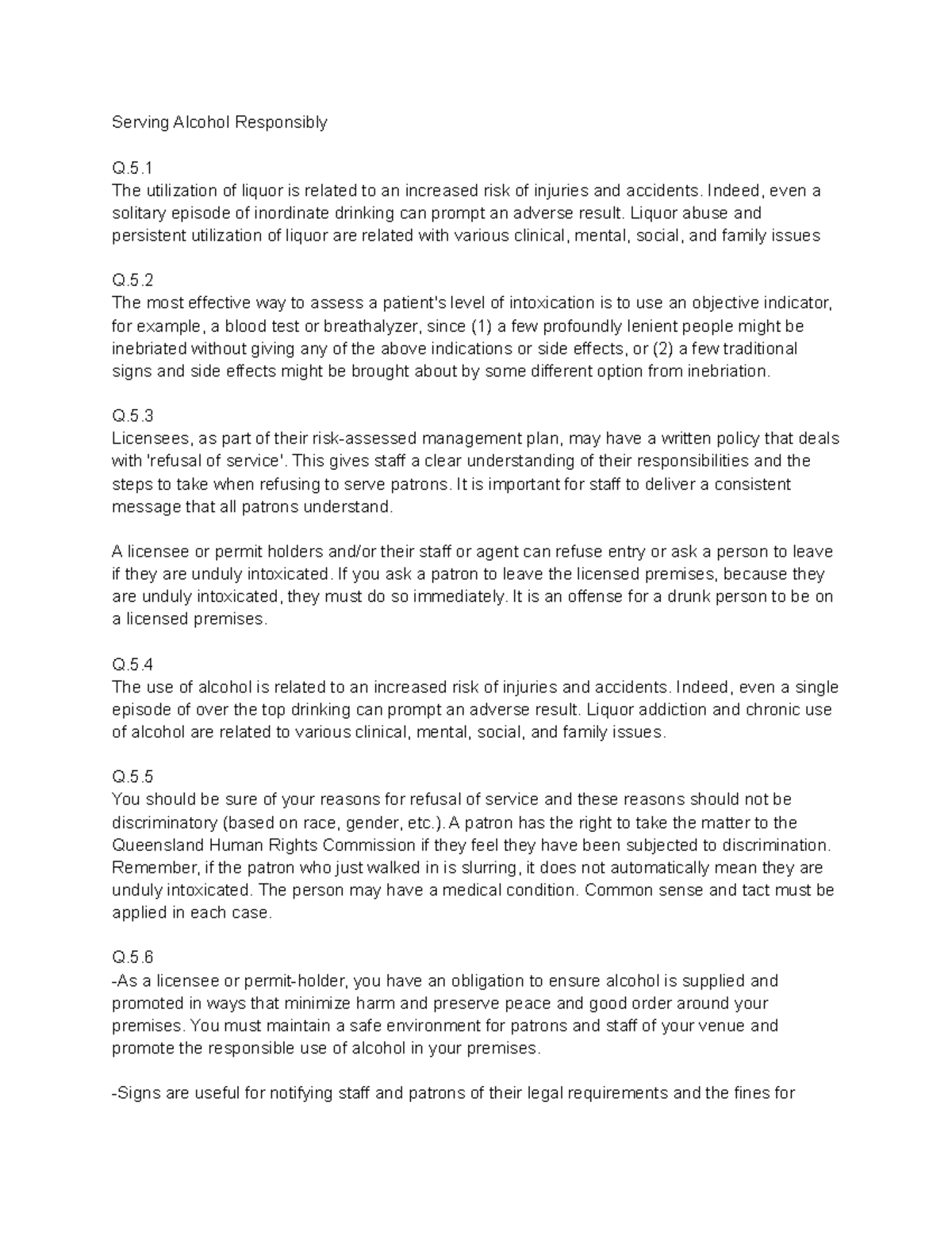 Serving Alcohol Responsibly:  A Guide For Owners - re9ykmr