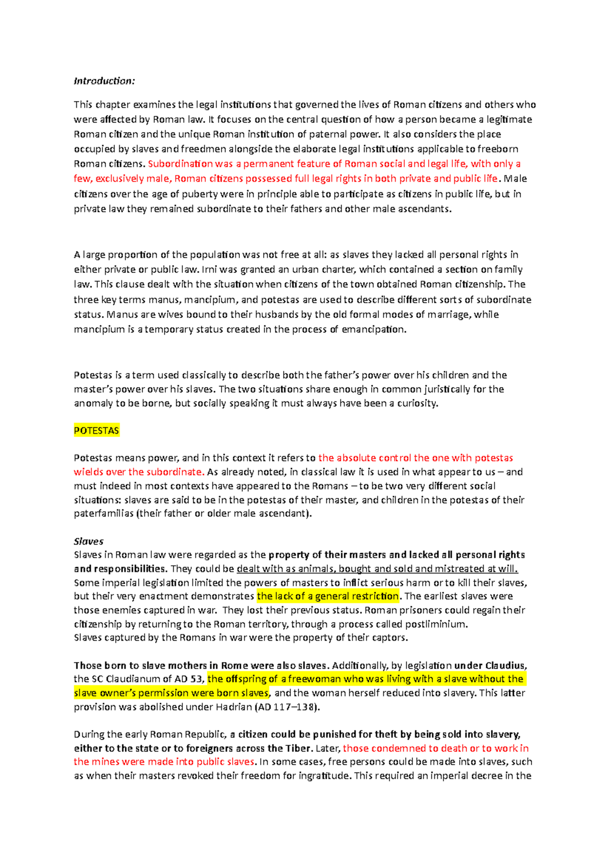 Chapter 9 - Summaries from the Cambridge companion by Johnston - Roman ...