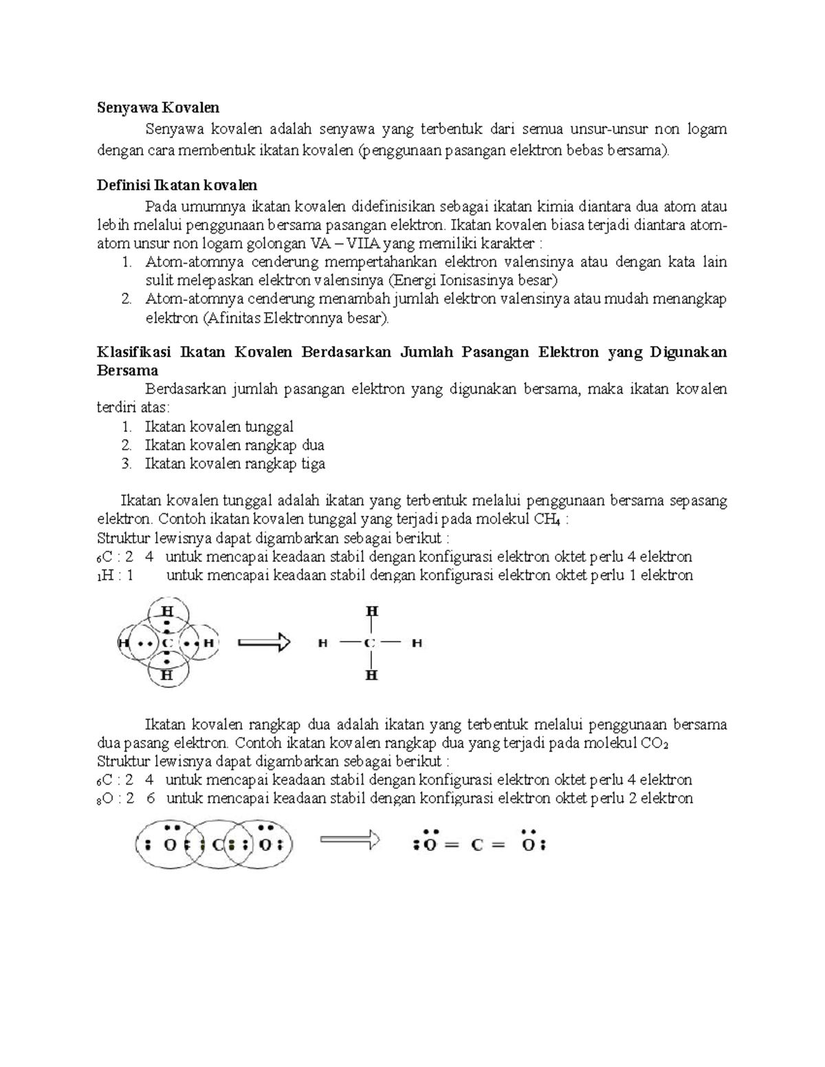 Catatan Senyawa Kovalen Kimia Non Logam - Senyawa Kovalen Senyawa