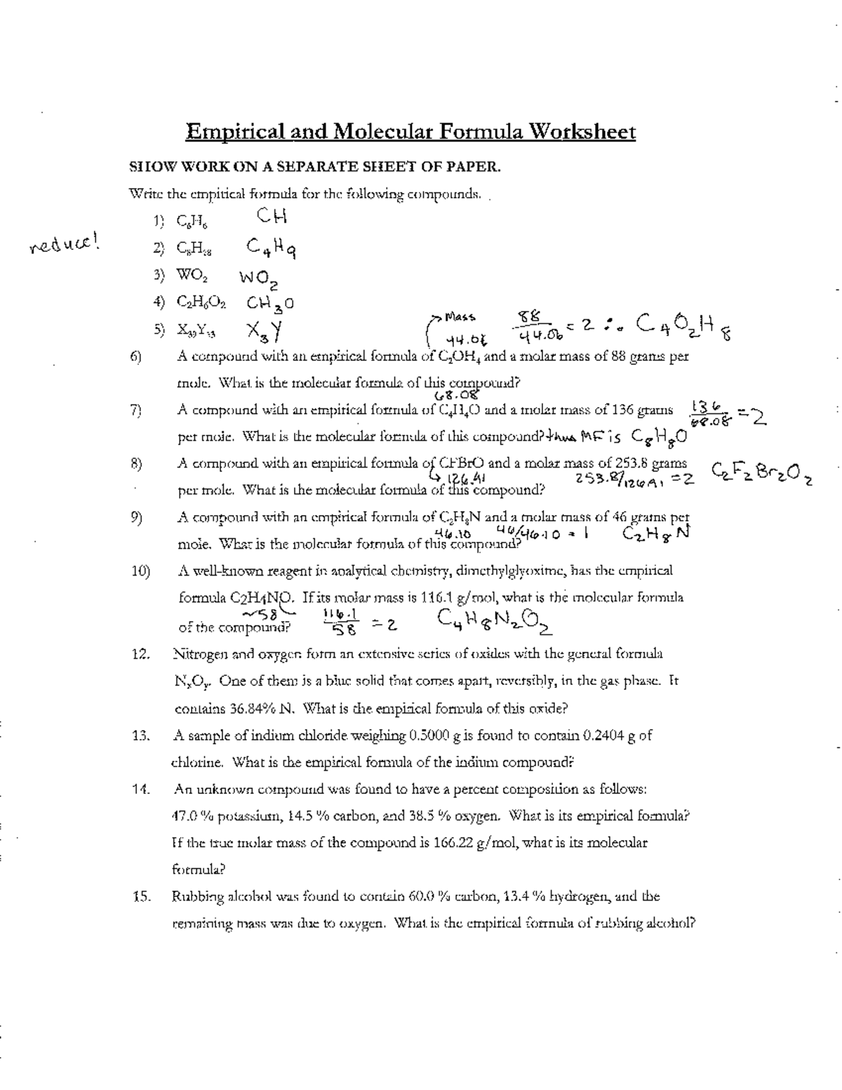 Molecular+Formula+Notes+KEY+ - Studocu