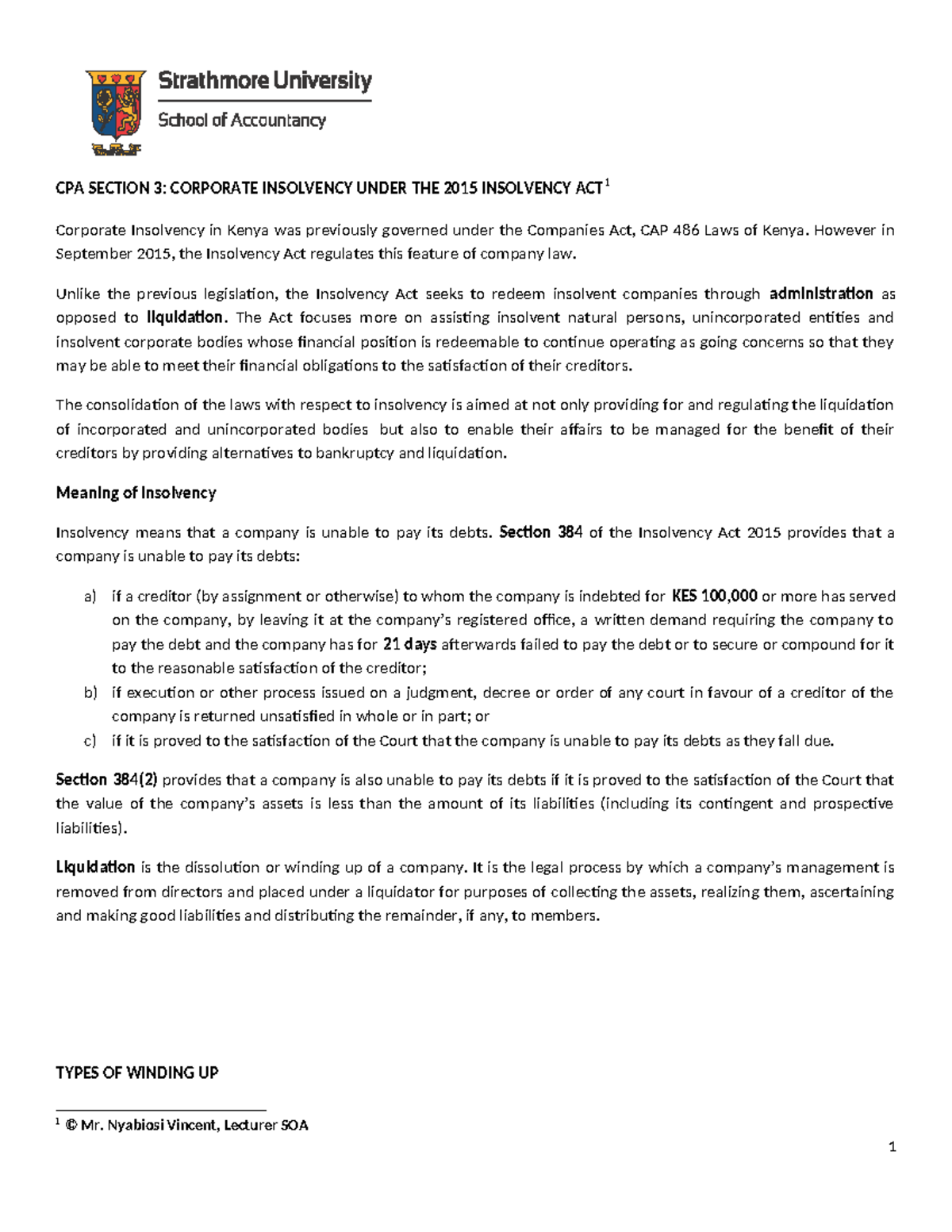 Chapter 10 - Corporate Insolvency Under The Insolvency Act - CPA ...